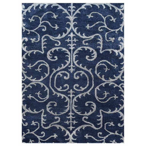 BBH Homes Handmade Silk Blue Light Blue Rug Wayfair